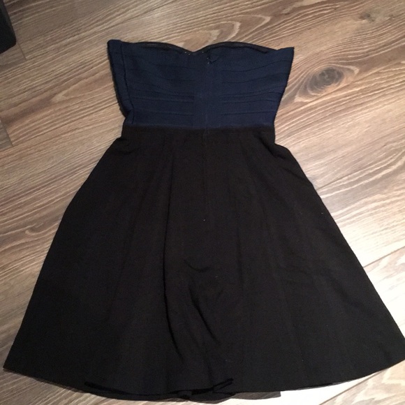 NWT Erin Fetherston Fit & Flare Blue/Black Dress - Picture 7 of 7